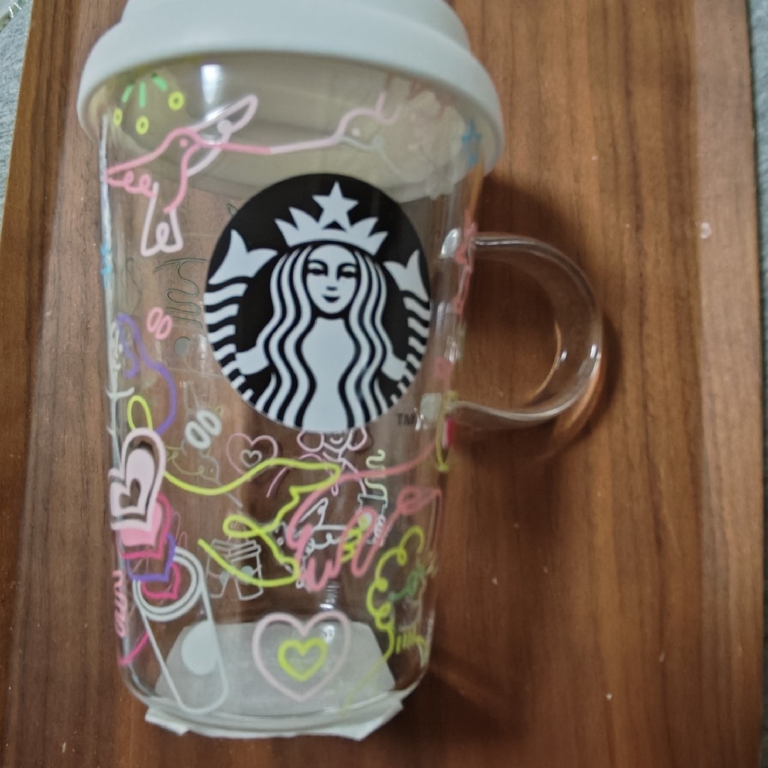 Starbucks - 【未使用】スタバ25th 耐熱グラスマグ カラフル Starbucks - 【未使用】スタバ25th 耐熱グラスマグ カラフル