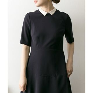 CELFORD - *洗える!セルフォード 上品 襟付きロングフレア CELFORD - *洗える!セルフォード 上品 襟付きロングフレア