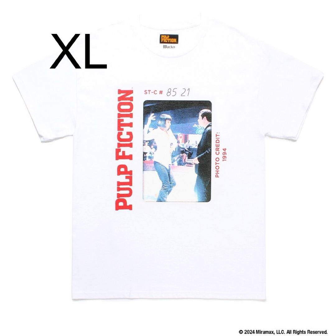 WACKO MARIA - XLサイズ wackomaria pulp fiction Tシャツ 04 白 WACKO MARIA - XLサイズ wackomaria pulp fiction Tシャツ 04 白