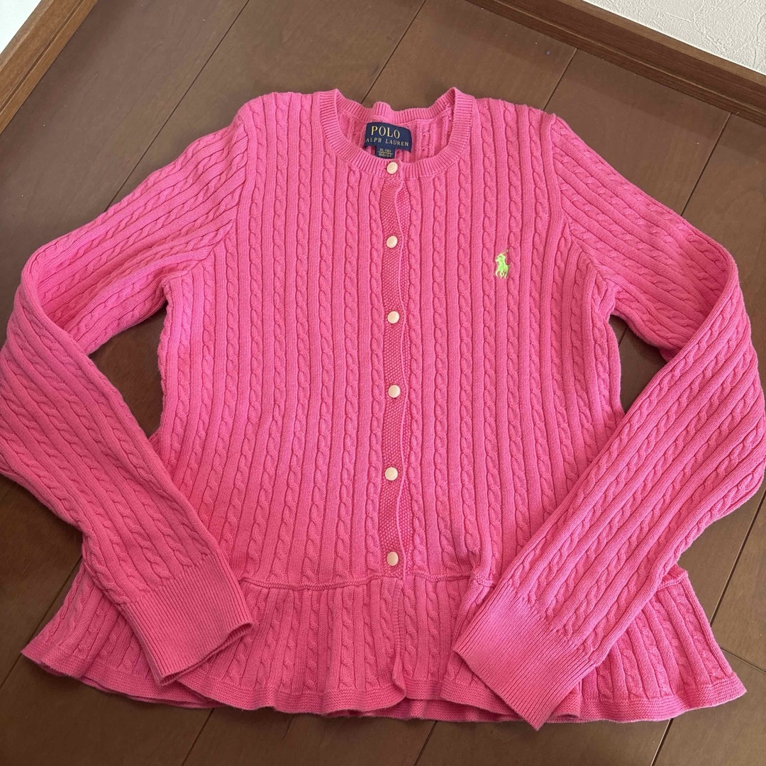 Ralph Lauren - ラルフローレン ピンク ケーブルニット Ralph Lauren - ラルフローレン ピンク ケーブルニット