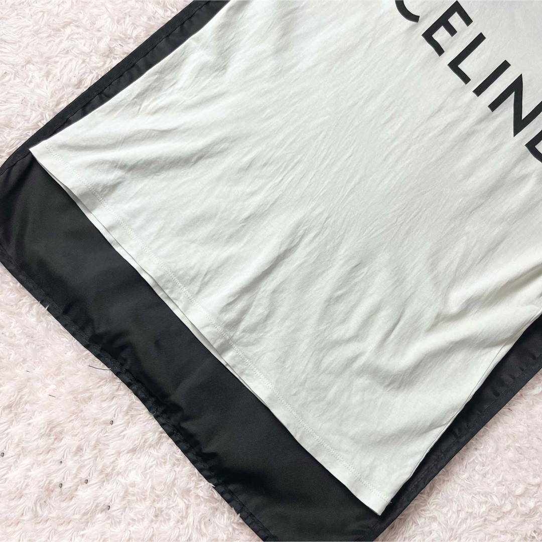 CELINE - セリーヌ 半袖 Tシャツ ロゴT ブランドロゴ ホワイト CELINE - セリーヌ 半袖 Tシャツ ロゴT ブランドロゴ ホワイト