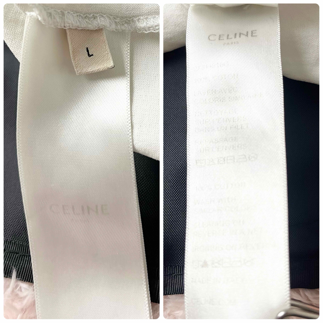 CELINE - セリーヌ 半袖 Tシャツ ロゴT ブランドロゴ ホワイト CELINE - セリーヌ 半袖 Tシャツ ロゴT ブランドロゴ ホワイト