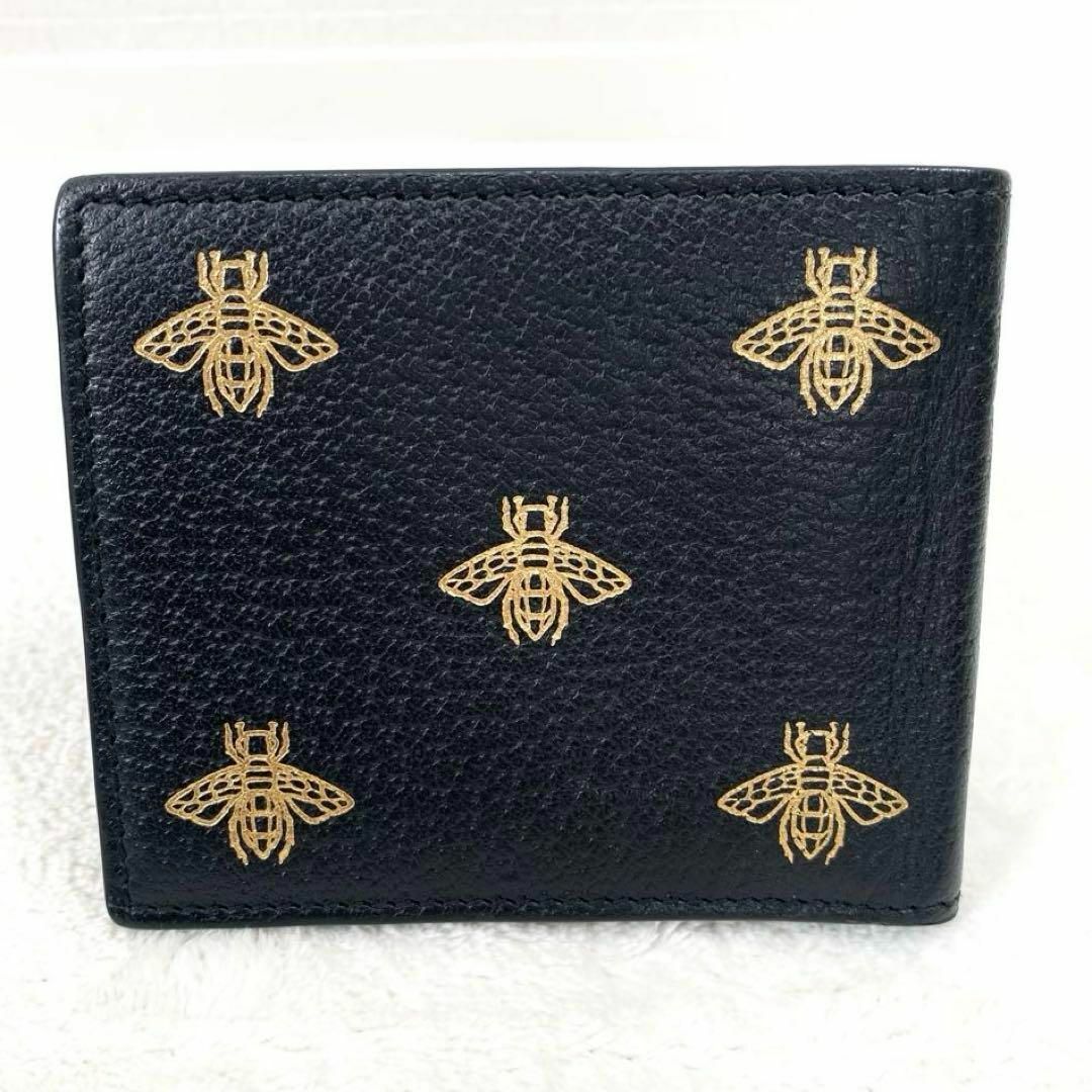 GUCCI - 【美品】GUCCI グッチ アニマリエ 蜂 スター 二つ折り GUCCI - 【美品】GUCCI グッチ アニマリエ 蜂 スター 二つ折り