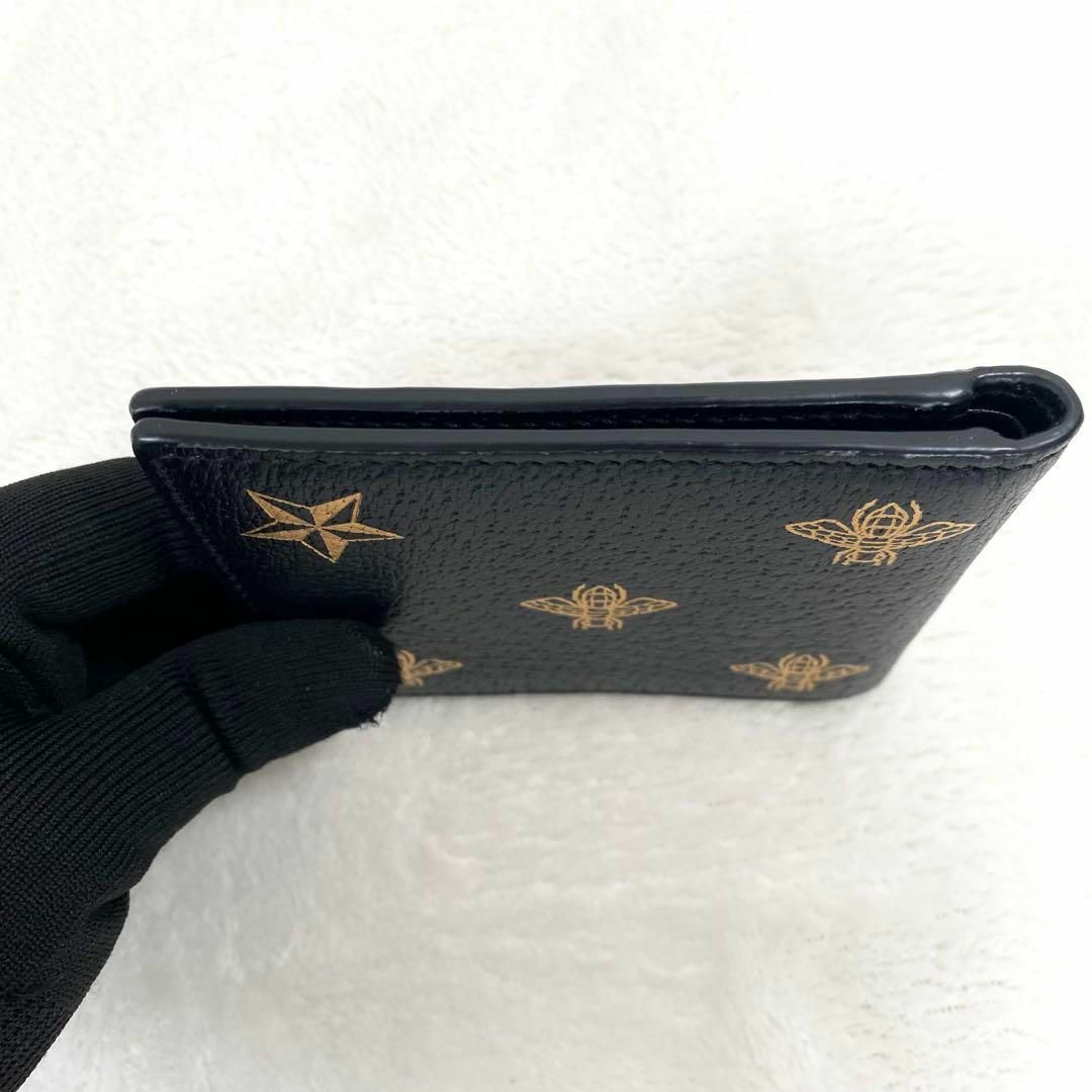 GUCCI - 【美品】GUCCI グッチ アニマリエ 蜂 スター 二つ折り GUCCI - 【美品】GUCCI グッチ アニマリエ 蜂 スター 二つ折り