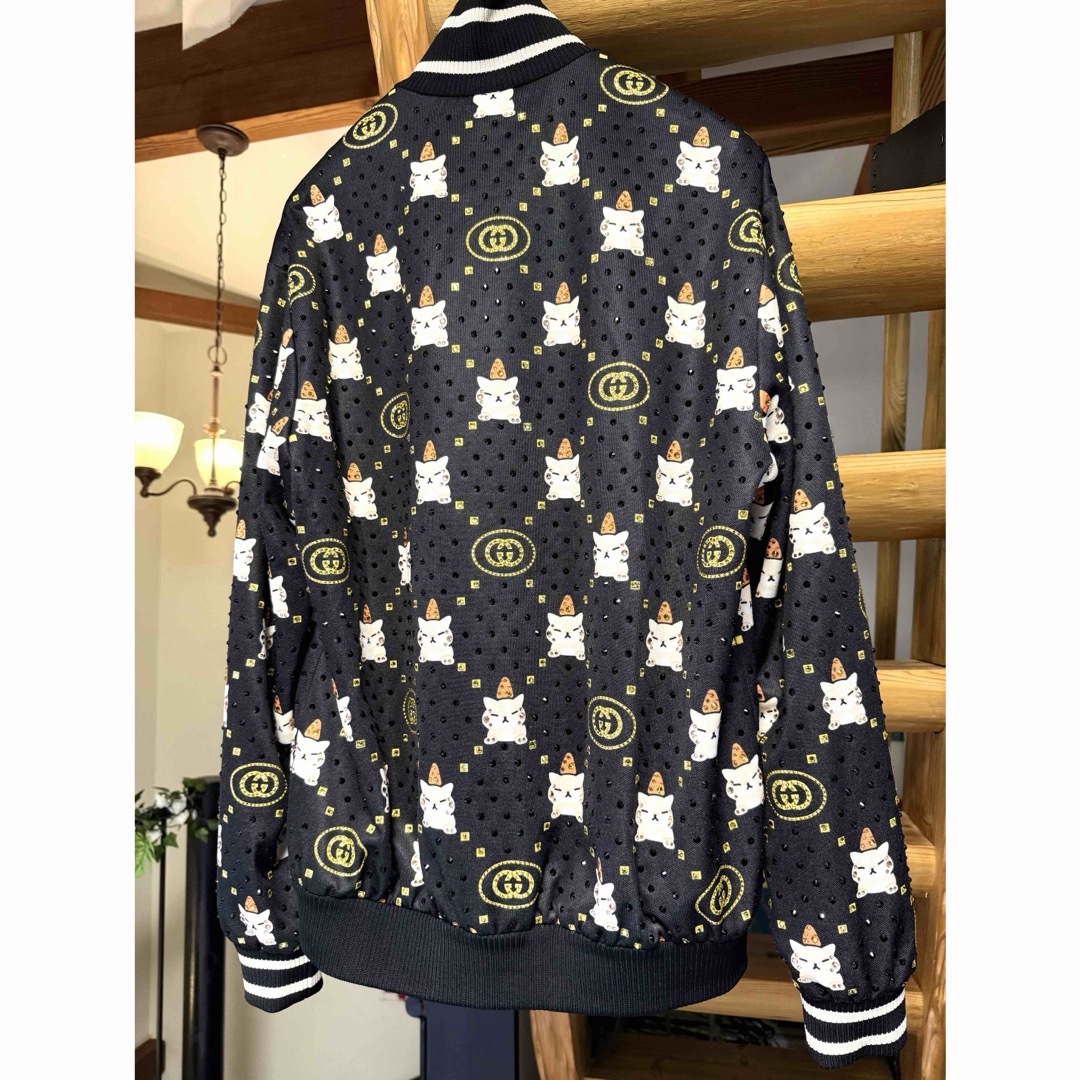 GUCCI - 70万!GUCCIスペシャル猫×GGクリスタルジャケット GUCCI - 70万!GUCCIスペシャル猫×GGクリスタルジャケット