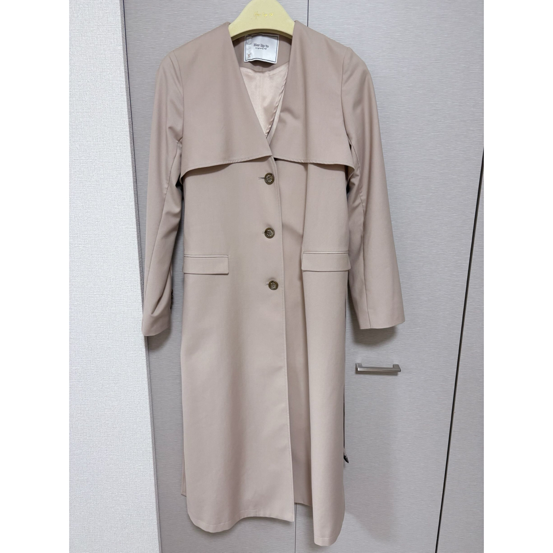 Her lip to - herlipto No Collar Spring Coatの通販 by Her lip to - herlipto No Collar Spring Coatの通販 by