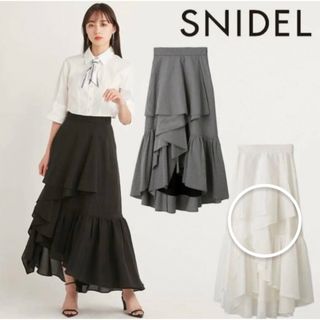 SNIDEL - ☆新品.タグ付き☆SNIDEL フレアマーメイドスカショの SNIDEL - ☆新品.タグ付き☆SNIDEL フレアマーメイドスカショの