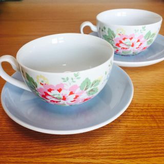 キャスキッドソン(Cath Kidston)のCath Kidston ティーカップ&ソーサーセット(グラス/カップ)