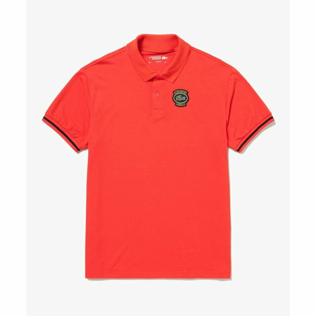 LACOSTE - 【レッド】オーバルロゴワッペンコットンタッチドライ LACOSTE - 【レッド】オーバルロゴワッペンコットンタッチドライ