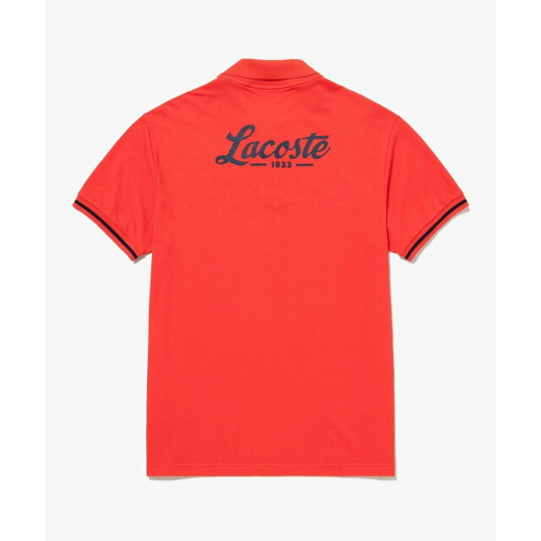 LACOSTE - 【レッド】オーバルロゴワッペンコットンタッチドライ LACOSTE - 【レッド】オーバルロゴワッペンコットンタッチドライ