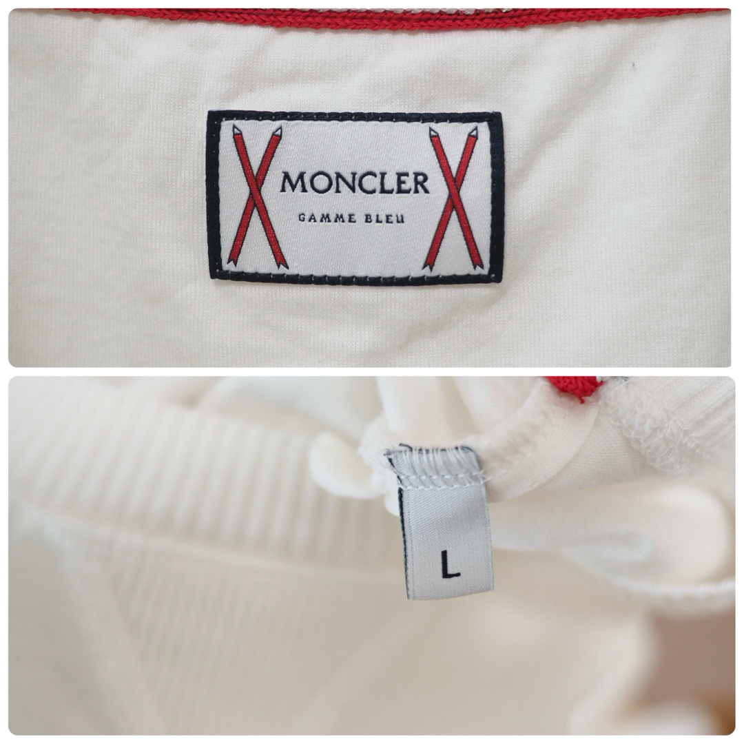 MONCLER - MONCLER GAMME BLEU 18SS ロゴTシャツ-White/Lの通販 MONCLER - MONCLER GAMME BLEU 18SS ロゴTシャツ-White/Lの通販