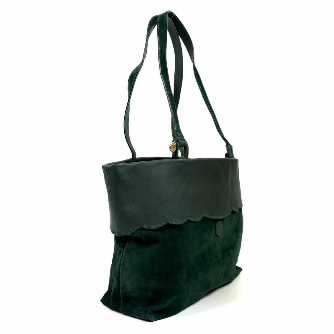 FENDI - 【美品】FENDI スエード レザー トートバッグ FFロゴ FENDI - 【美品】FENDI スエード レザー トートバッグ FFロゴ