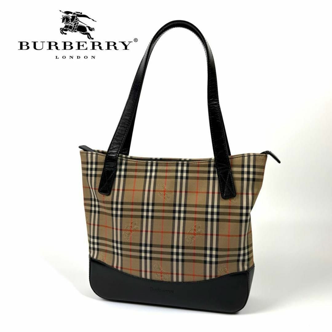 BURBERRY - 【極美品】BURBERRY レザー トートバッグ ノバ BURBERRY - 【極美品】BURBERRY レザー トートバッグ ノバ