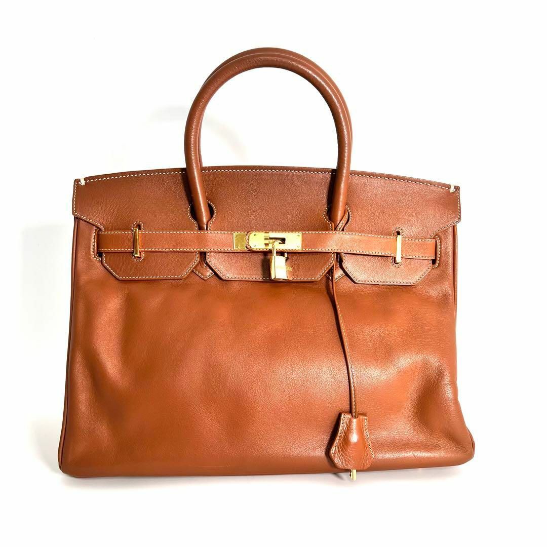 美品 ハイクラス 35 ハンドバッグ バーキン レザー カデナ 美品 ハイクラス 35 ハンドバッグ バーキン レザー カデナ