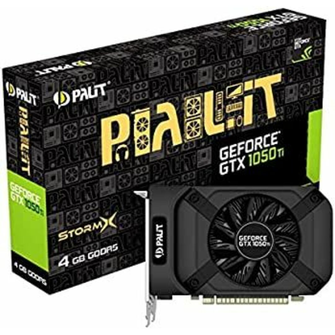 Palit NVIDIA GeForce GTX1050Ti 4GB STORMX (NE5105T018G1-1070F) ビデオカード スマホ/家電/カメラのPC/タブレット(PCパーツ)の商品写真