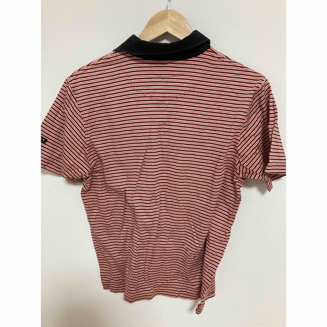 BURBERRY - BURBERRY GOLF ストライプ ポロシャツ M ホースロゴ BURBERRY - BURBERRY GOLF ストライプ ポロシャツ M ホースロゴ
