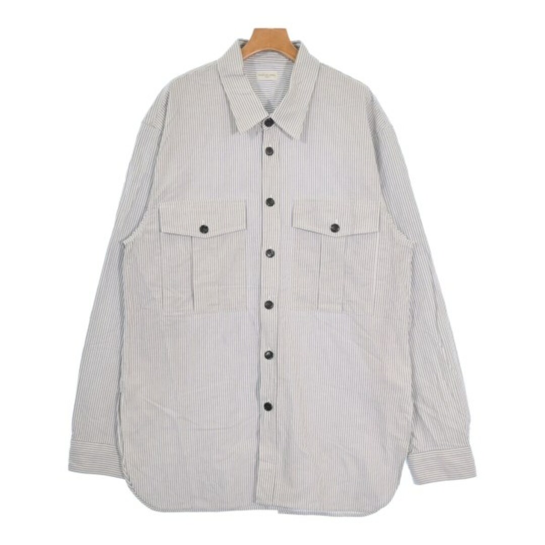 DRIES VAN NOTEN - DRIES VAN NOTEN カジュアルシャツ L 白x DRIES VAN NOTEN - DRIES VAN NOTEN カジュアルシャツ L 白x