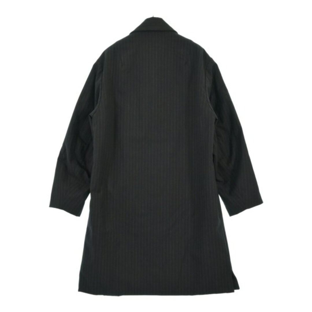DRIES VAN NOTEN - DRIES VAN NOTEN ステンカラーコート M 紺x白 DRIES VAN NOTEN - DRIES VAN NOTEN ステンカラーコート M 紺x白