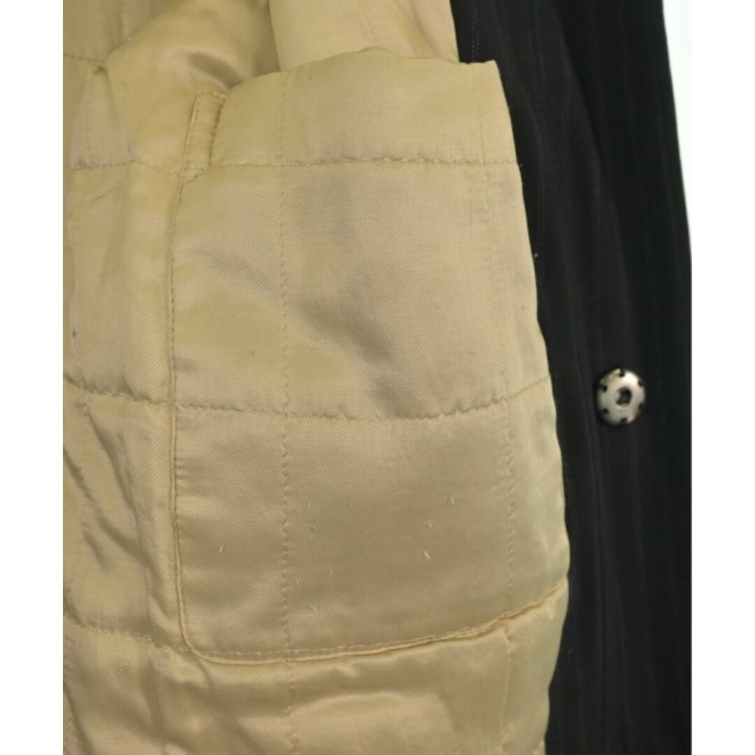 DRIES VAN NOTEN - DRIES VAN NOTEN ステンカラーコート M 紺x白 DRIES VAN NOTEN - DRIES VAN NOTEN ステンカラーコート M 紺x白