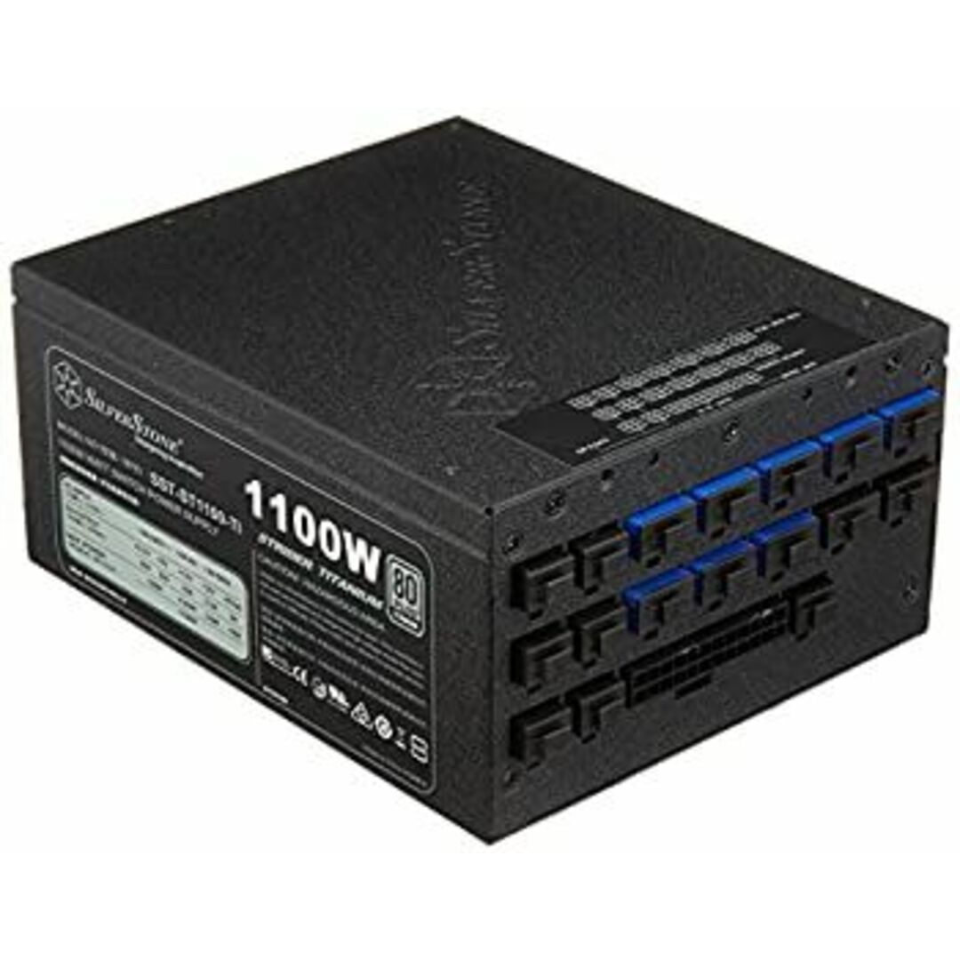 SilverStone 1100W 80PLUS TITANIUM フルモジュラー ATX電源 SST-ST1100-TI スマホ/家電/カメラのPC/タブレット(PCパーツ)の商品写真