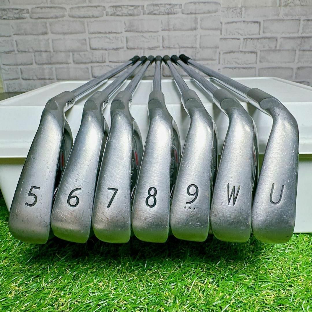PING - PING I15 アイアンセット 白ドット 7本 AWT スチール PING - PING I15 アイアンセット 白ドット 7本 AWT スチール