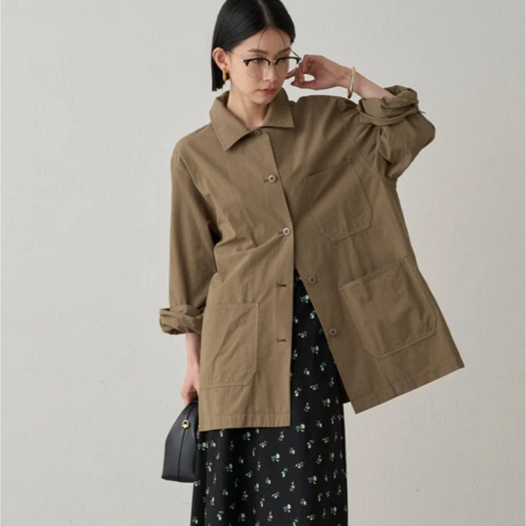【Loungedress】 ラウンジドレスバックロゴシャツブルゾン 新品未使用 Loungedress - Loungedress】バックロゴシャツブルゾンの通販 by