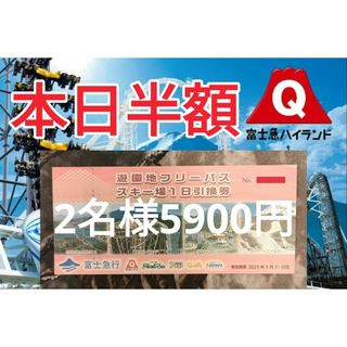 □半額以下!□ △富士急ハイランド フリーパスチケット 2名様分 □半額以下!□ △富士急ハイランド フリーパスチケット 2名様分