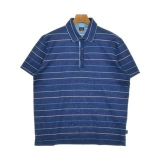 HUGO BOSS - HUGO BOSS ヒューゴボス ポロシャツ XL 紺x青x白 HUGO BOSS - HUGO BOSS ヒューゴボス ポロシャツ XL 紺x青x白