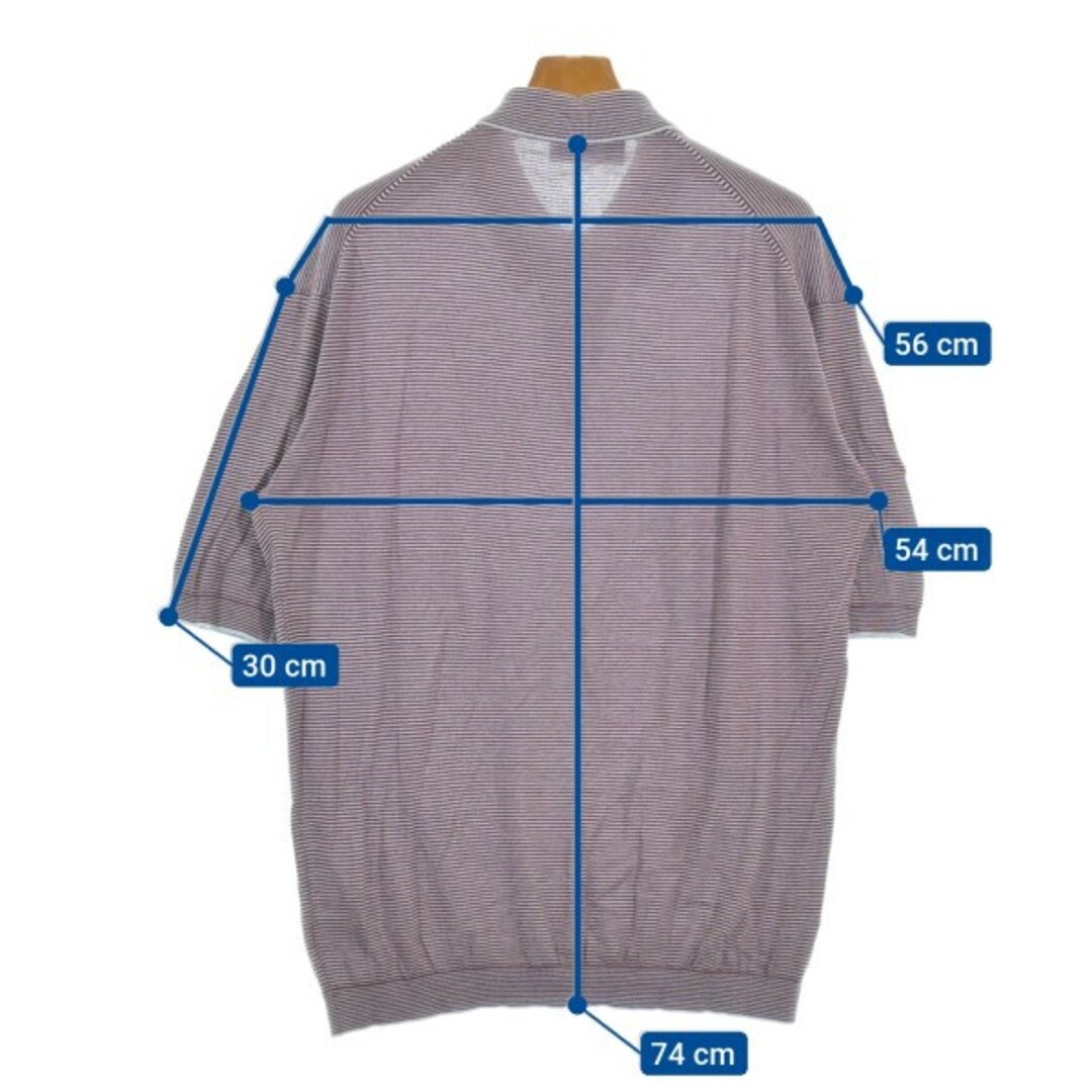 JOHN SMEDLEY - JOHN SMEDLEY ポロシャツ XL エンジx水色 JOHN SMEDLEY - JOHN SMEDLEY ポロシャツ XL エンジx水色