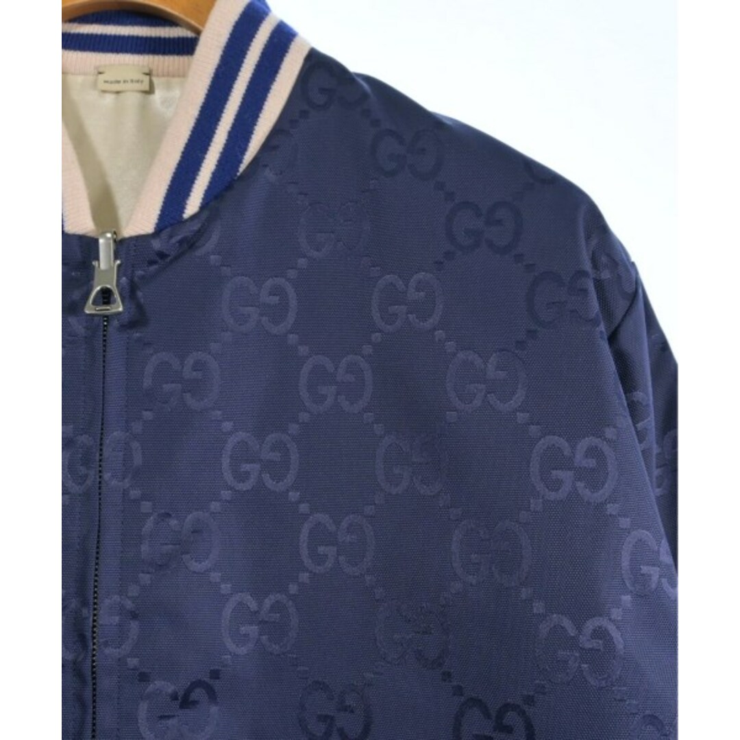 GUCCI - GUCCI グッチ スタジャン 46(M位) 青xベージュx赤(総柄 GUCCI - GUCCI グッチ スタジャン 46(M位) 青xベージュx赤(総柄