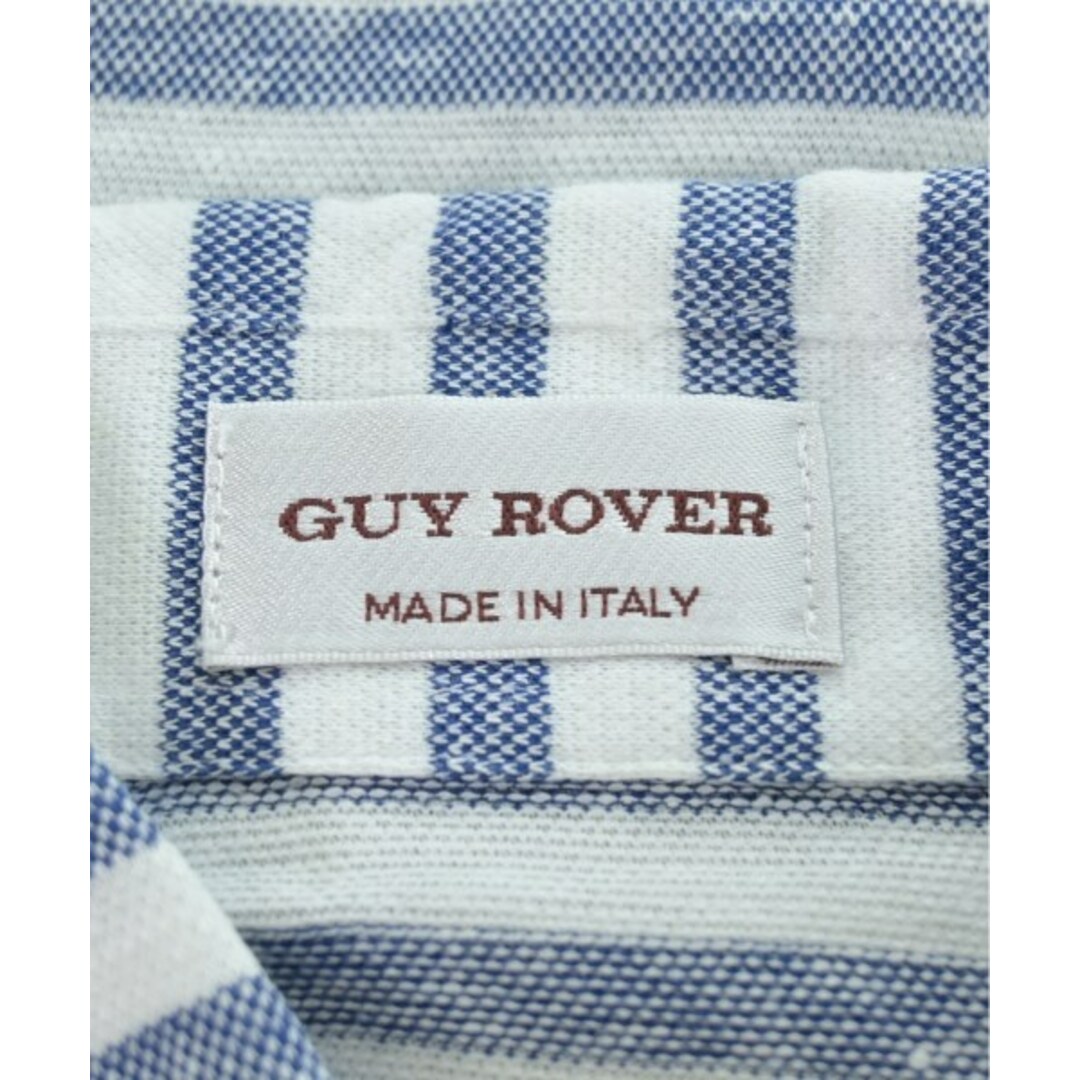GUY ROVER - GUY ROVER ギローバー ポロシャツ M 紺x白(ボーダー GUY ROVER - GUY ROVER ギローバー ポロシャツ M 紺x白(ボーダー