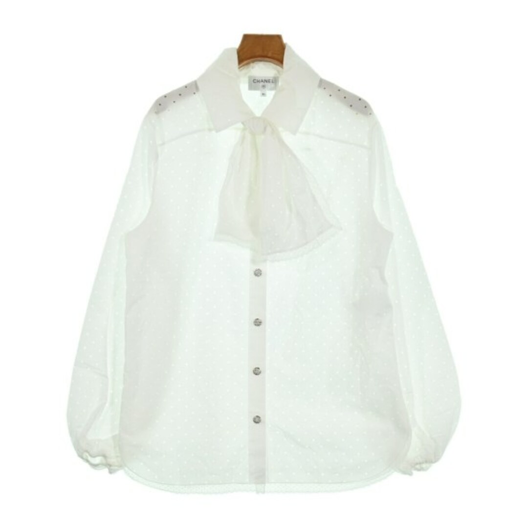 CHANEL - CHANEL シャネル ブラウス 36(XS位) 白 【古着】【中古 CHANEL - CHANEL シャネル ブラウス 36(XS位) 白 【古着】【中古