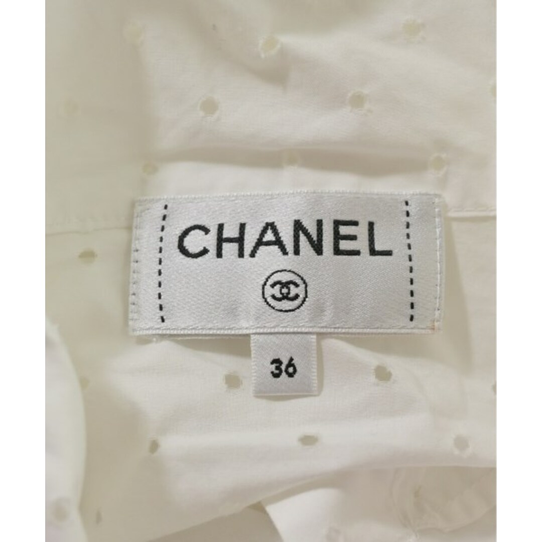 CHANEL - CHANEL シャネル ブラウス 36(XS位) 白 【古着】【中古 CHANEL - CHANEL シャネル ブラウス 36(XS位) 白 【古着】【中古
