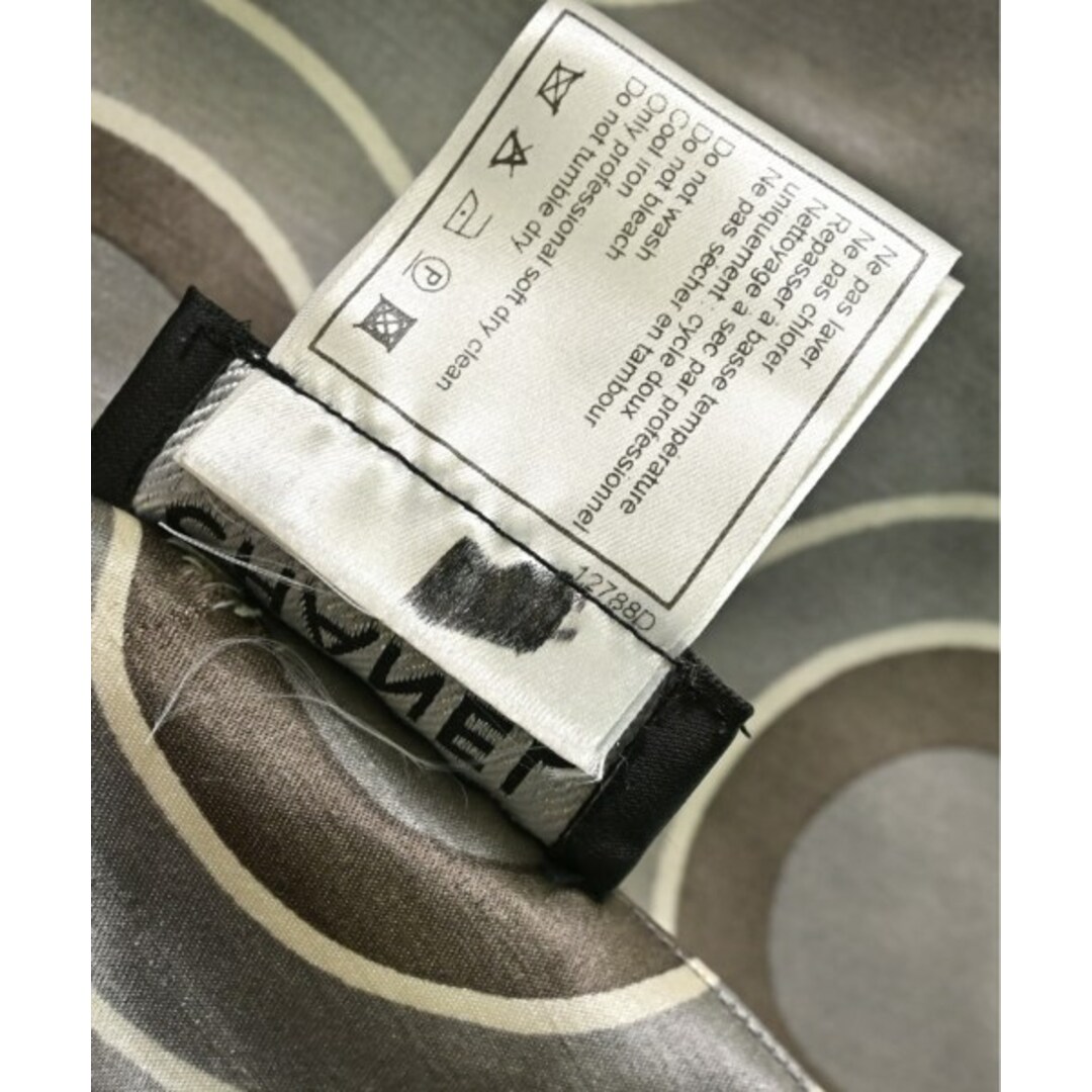CHANEL - CHANEL ロング・マキシ丈スカート 36(XS位) グレー系x CHANEL - CHANEL ロング・マキシ丈スカート 36(XS位) グレー系x