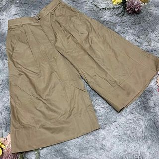ヒューマンウーマン(HUMAN WOMAN)の【HUMAN WOMAN】ガウチョパンツ　ワイド　(M) ゴムウエスト(カジュアルパンツ)
