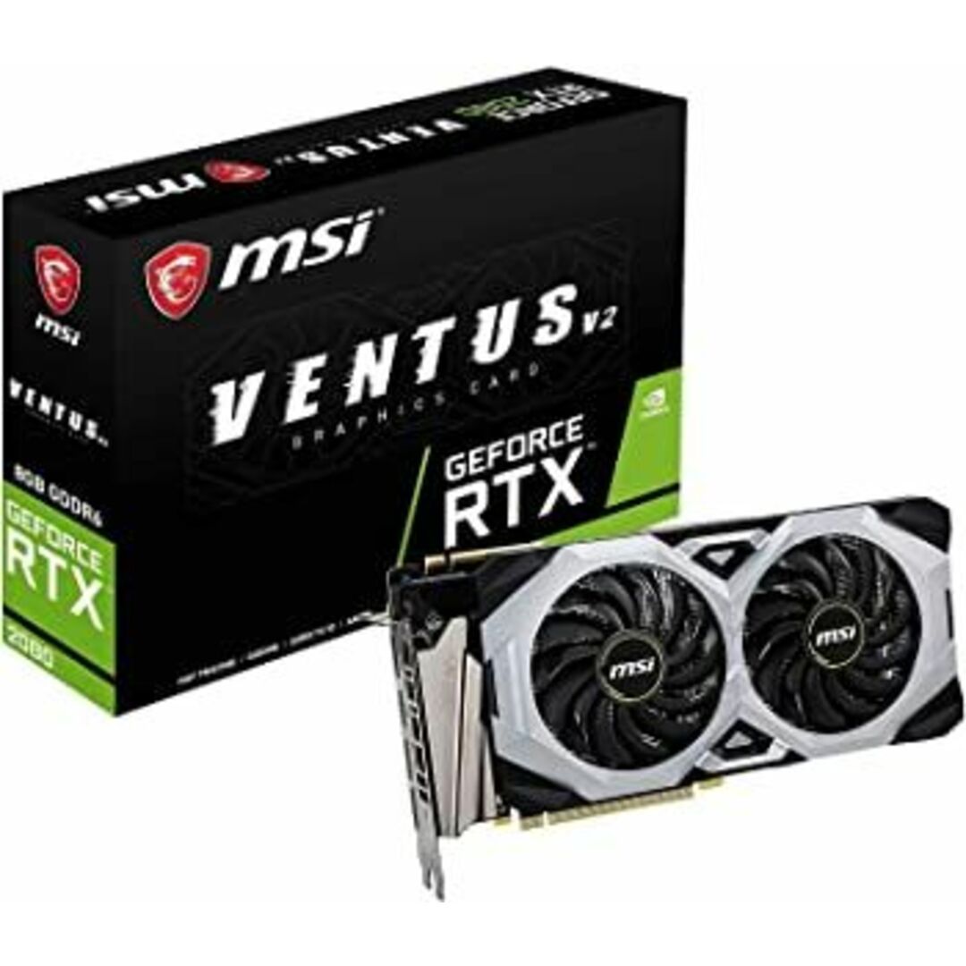 MSI GeForce RTX 2080 VENTUS 8G V2 グラフィックスボード VD6914 スマホ/家電/カメラのPC/タブレット(PCパーツ)の商品写真