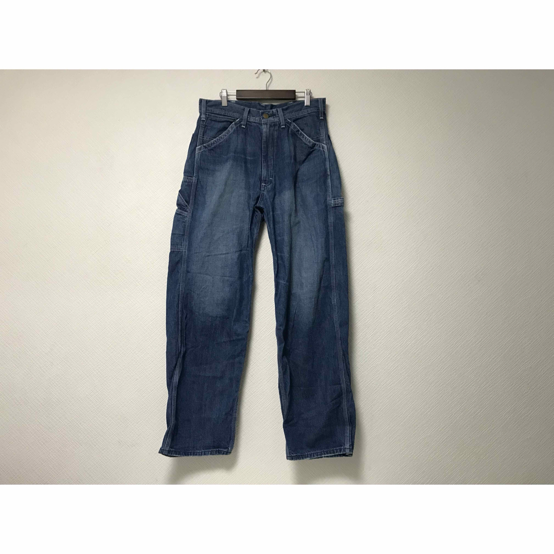 Lee - 本物リーLEEコットンダメージ加工ペインターデニムパンツ Lee - 本物リーLEEコットンダメージ加工ペインターデニムパンツ