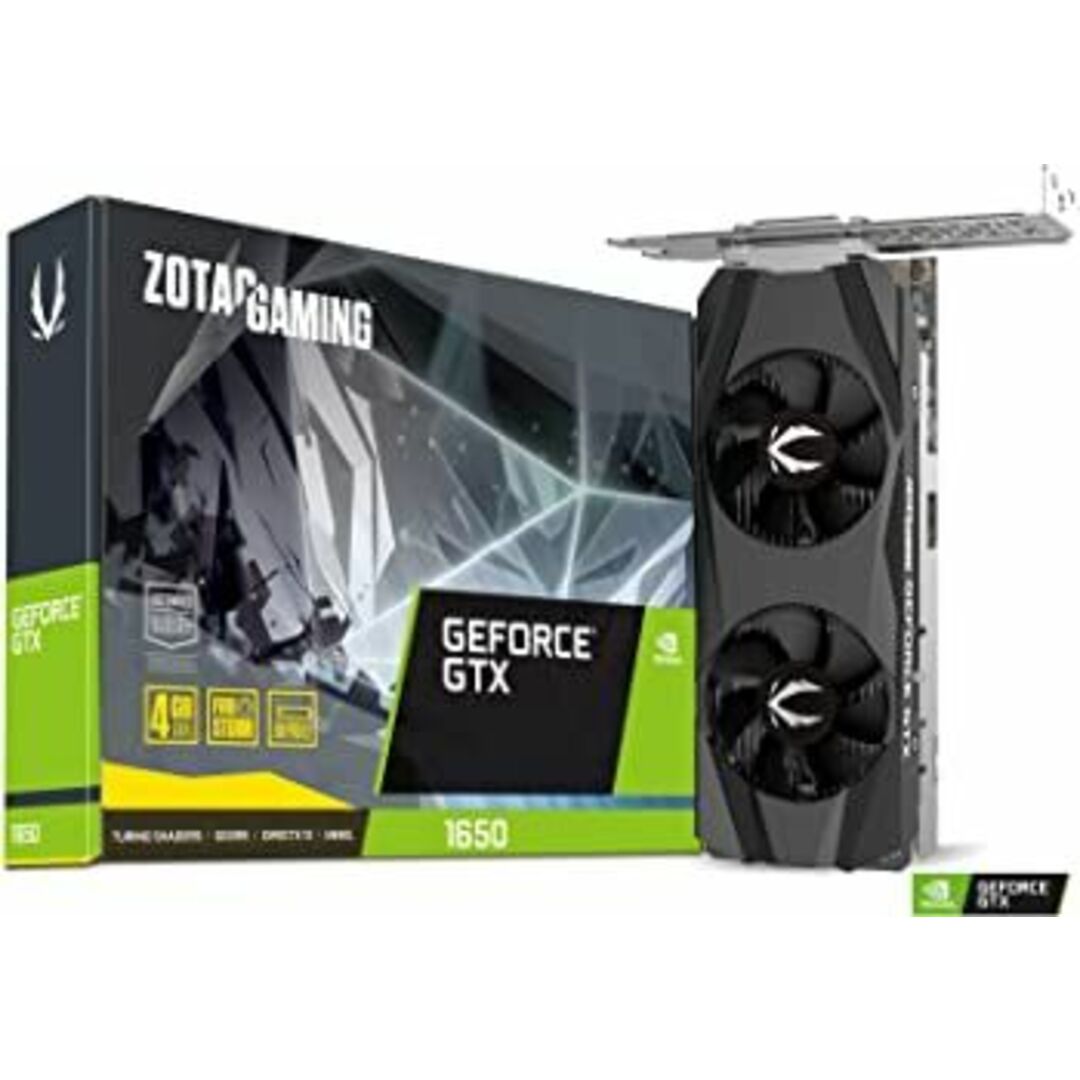 ZOTAC ゾタック GAMING GeForce GTX 1650 LP グラフィックスボード VD7014 ZT-T16500H-10L スマホ/家電/カメラのPC/タブレット(PCパーツ)の商品写真
