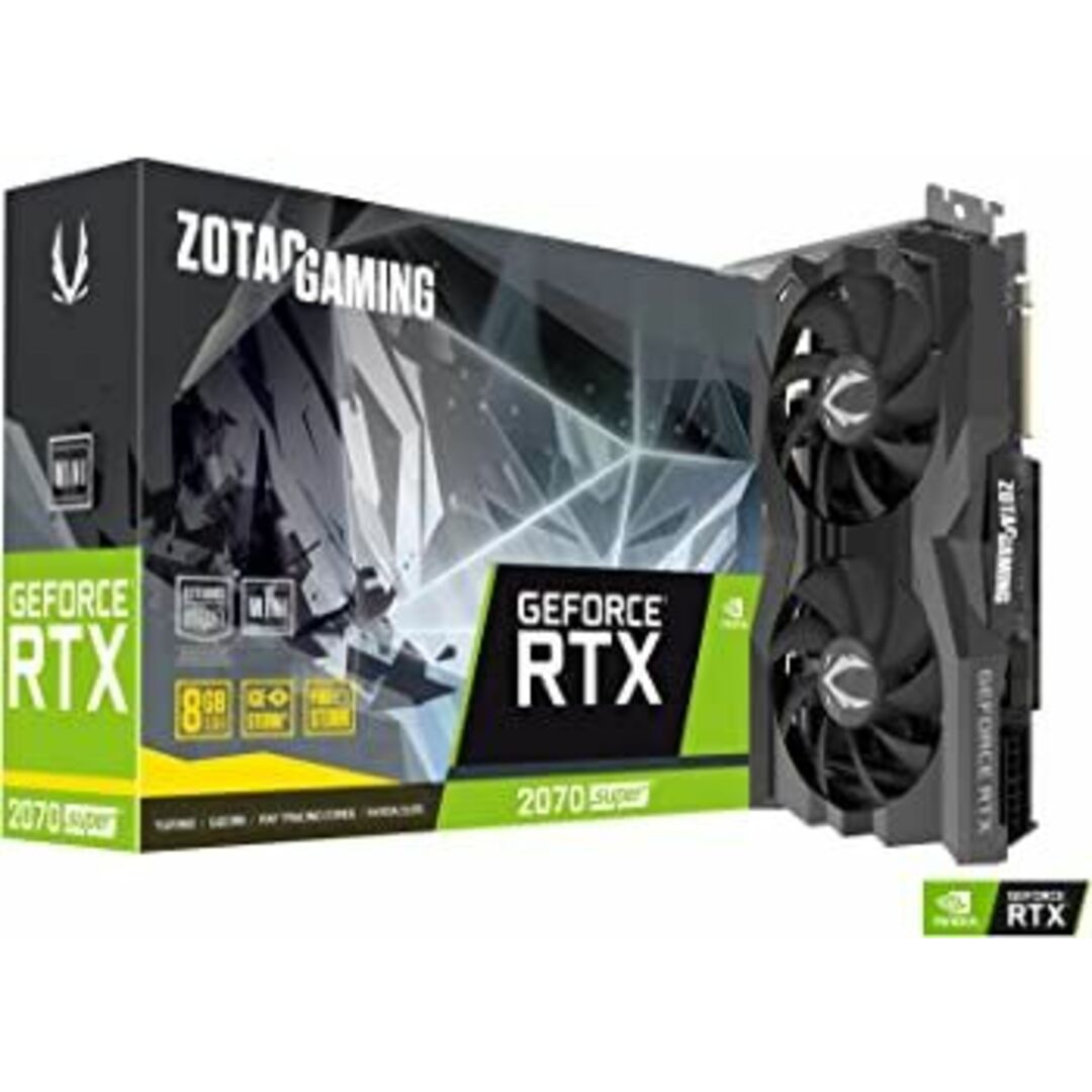 ZOTAC ゾタック GAMING GeForce RTX 2070 SUPER MINI グラフィックスボード VD7074 ZT-T20710E-10M スマホ/家電/カメラのPC/タブレット(PCパーツ)の商品写真