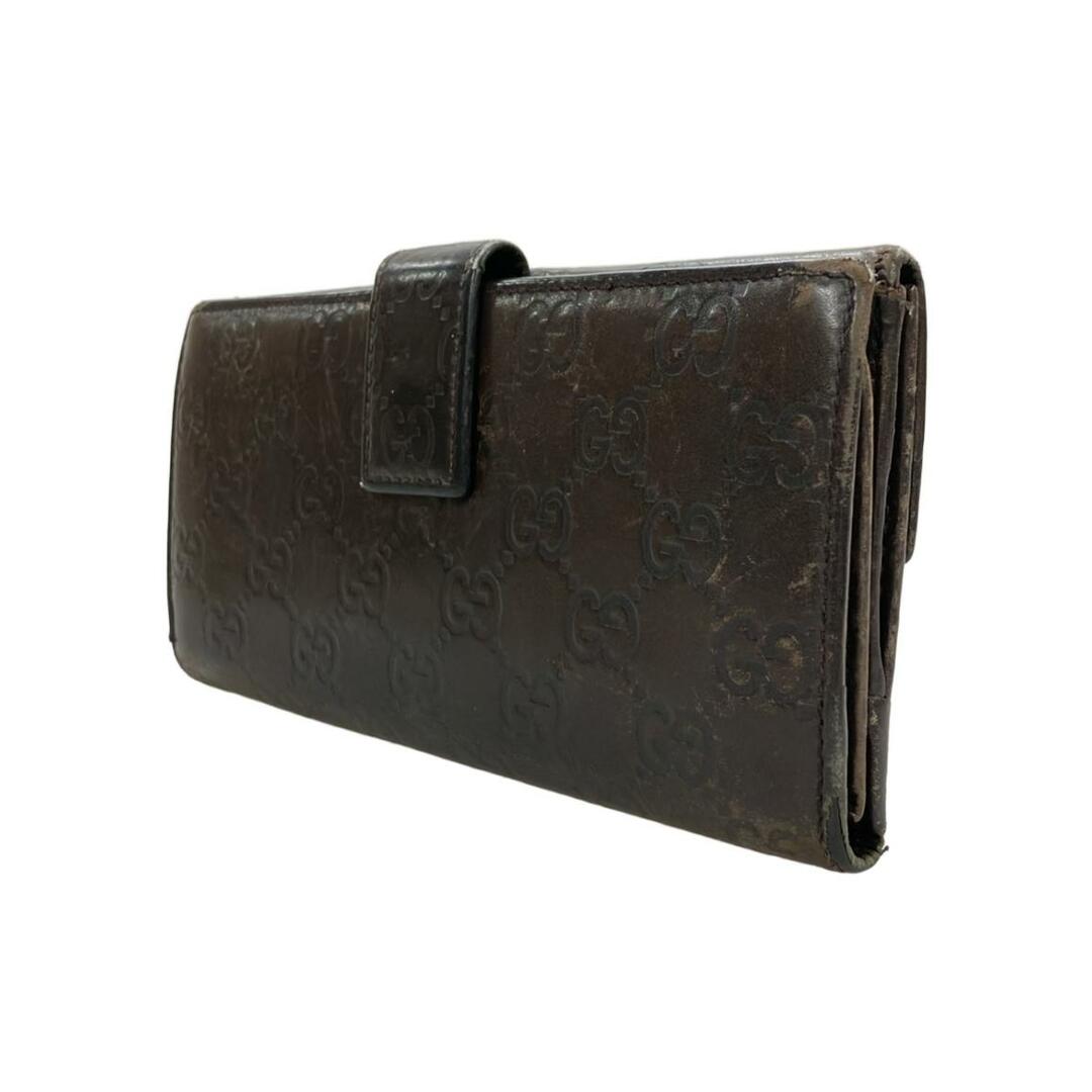 GUCCI - グッチ GUCCI ダブルホック 長財布 グッチシマ 112715 GUCCI - グッチ GUCCI ダブルホック 長財布 グッチシマ 112715