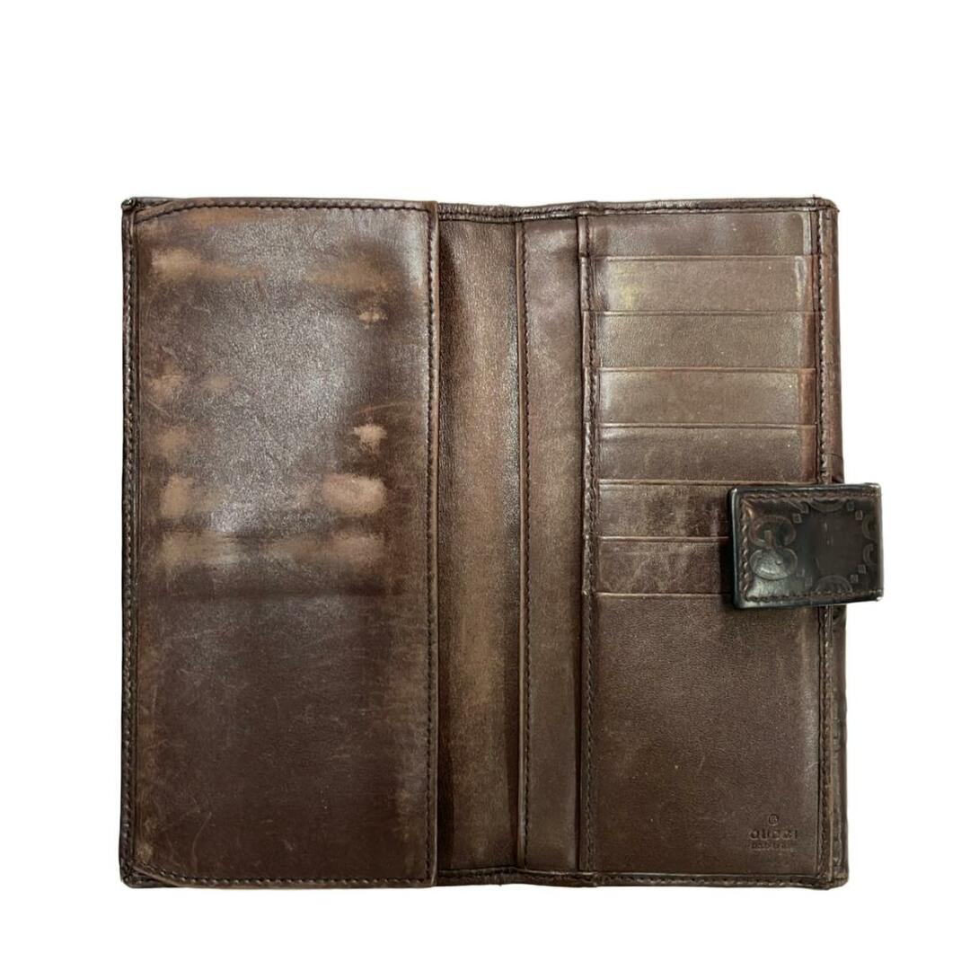 GUCCI - グッチ GUCCI ダブルホック 長財布 グッチシマ 112715 GUCCI - グッチ GUCCI ダブルホック 長財布 グッチシマ 112715