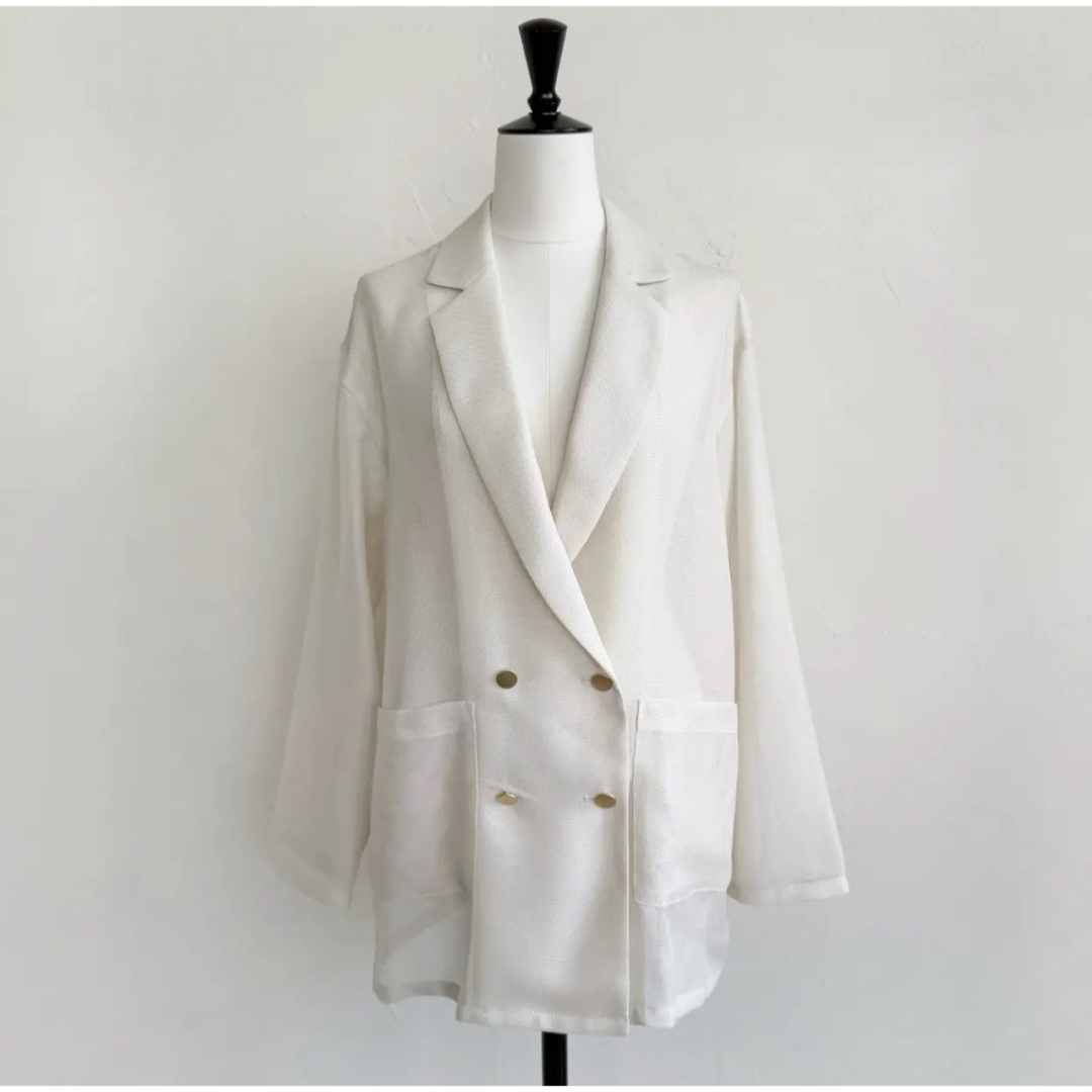 シソラス SELECT メッシュダブルプレストジャケットの通販 by シソラス SELECT メッシュダブルプレストジャケットの通販 by