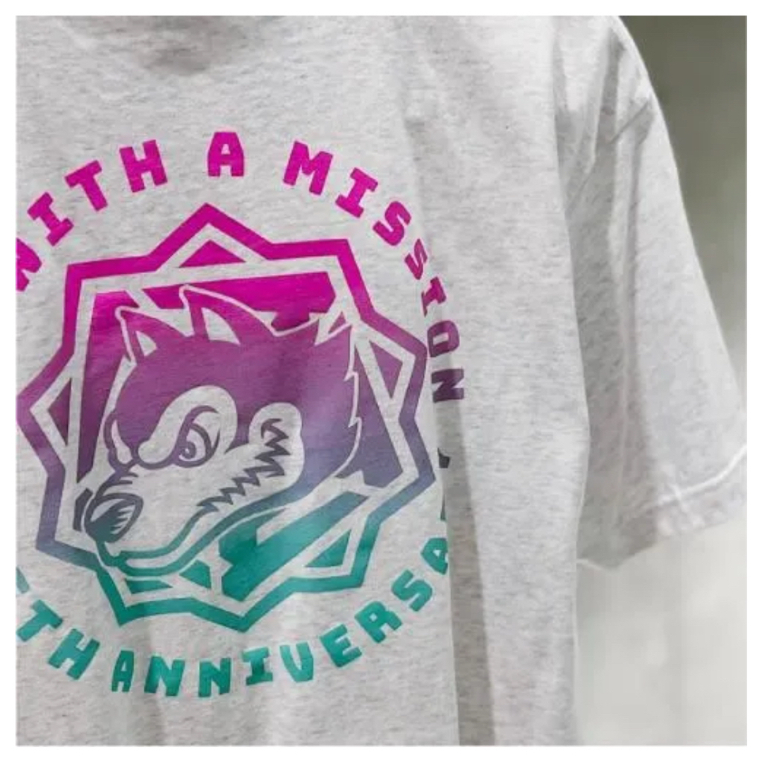 MAN WITH A MISSION - マンウィズ 15th Anniv ロゴTシャツ MAN WITH A MISSION - マンウィズ 15th Anniv ロゴTシャツ