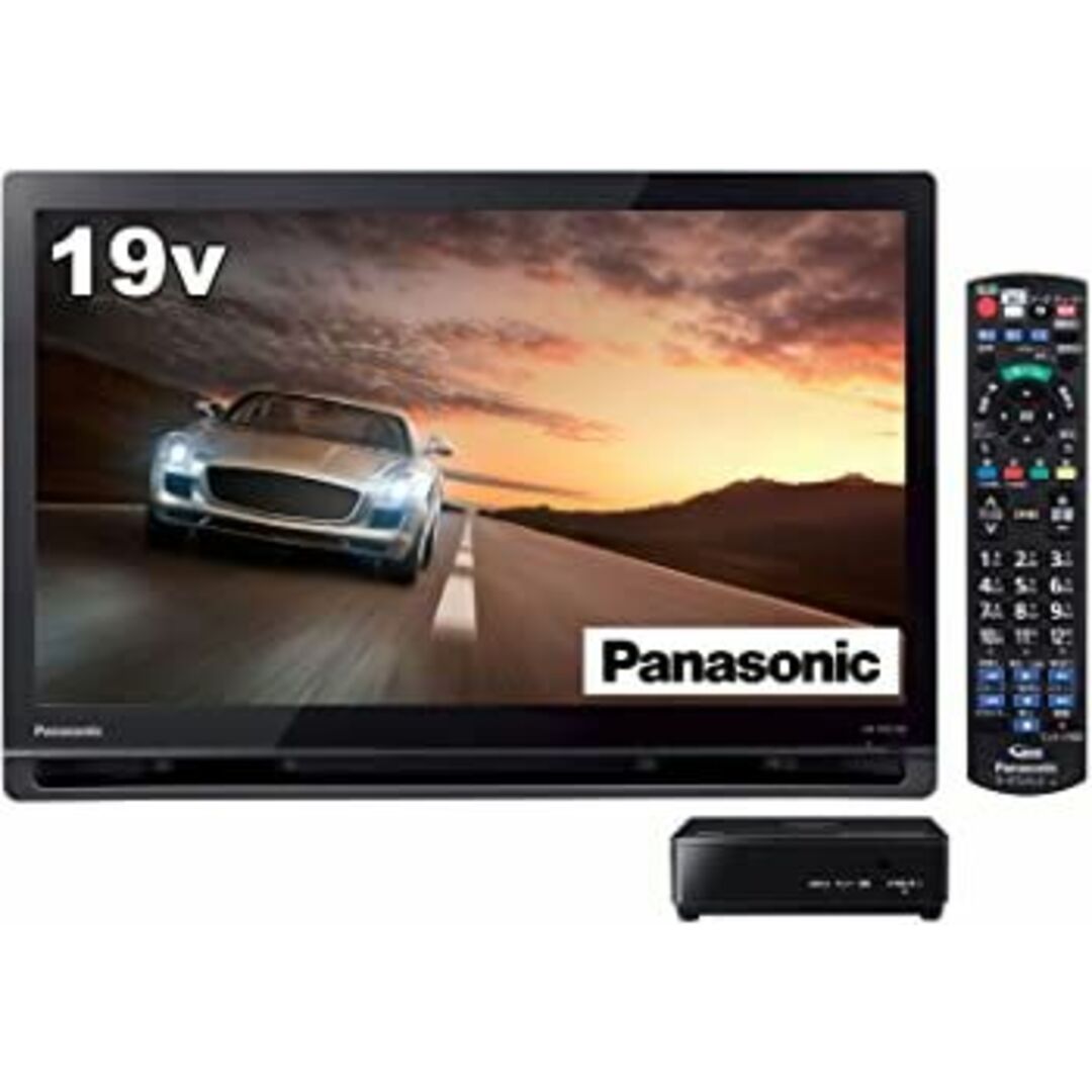 パナソニック 19V型 ポータブル 液晶テレビ プライベート・ビエラ ブラック UN-19CF10-K インテリア/住まい/日用品の文房具(その他)の商品写真
