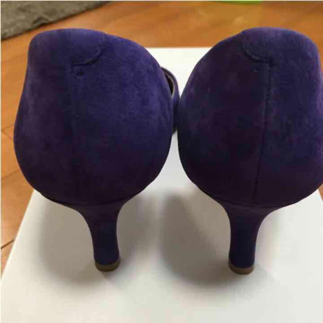 Akakura(アカクラ)の新品 本革 アカクラ 前開きセパレーツ 紫パープルパンプス 23cm レディースの靴/シューズ(ハイヒール/パンプス)の商品写真