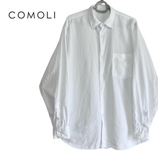 COMOLI - COMOLI ベタシャンオープンカラーシャツ サイズ4の通販 COMOLI - COMOLI ベタシャンオープンカラーシャツ サイズ4の通販