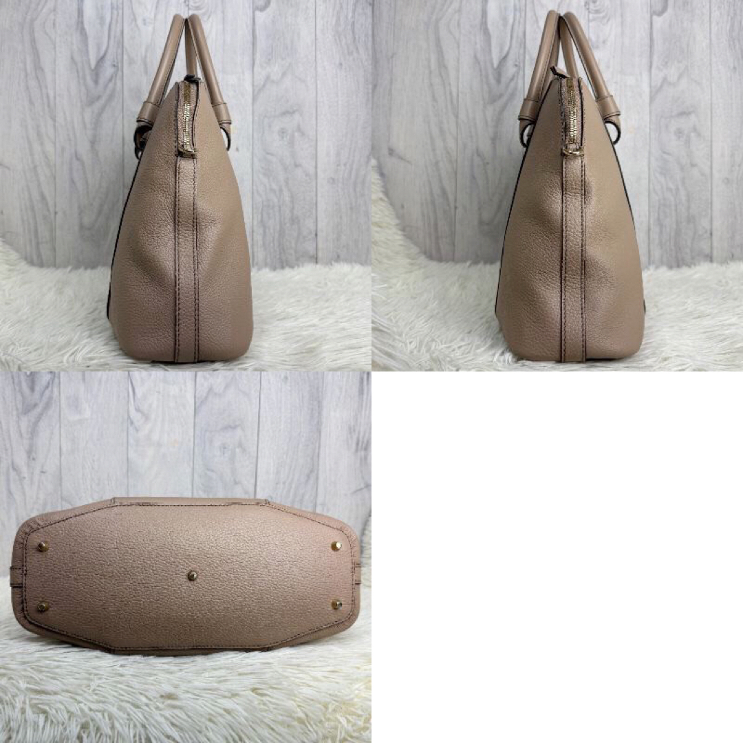FURLA - 美品♡グレージュ♡FURLA フルラ ロゴ レザー 2way FURLA - 美品♡グレージュ♡FURLA フルラ ロゴ レザー 2way