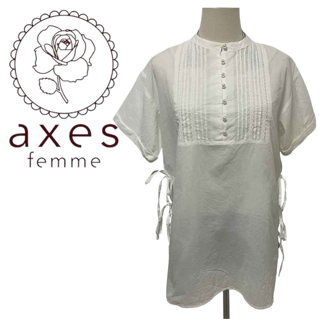 axes femme - axes femme シャツ ブラウス キャミソール リボン axes femme - axes femme シャツ ブラウス キャミソール リボン