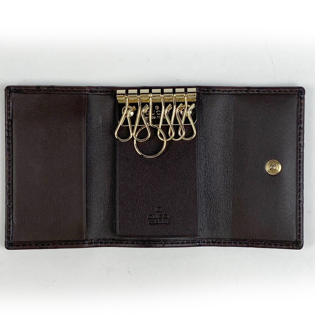 GUCCI - グッチ グッチシマ 6連 キーケース レディース 【中古 GUCCI - グッチ グッチシマ 6連 キーケース レディース 【中古