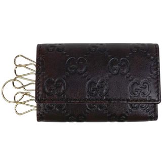 GUCCI - グッチ グッチシマ 6連 キーケース レディース 【中古 GUCCI - グッチ グッチシマ 6連 キーケース レディース 【中古